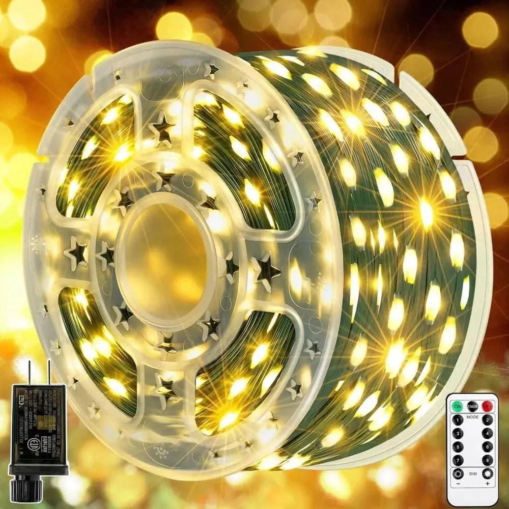 Kit de Fita de LED 200M USB + CONTROLE Pisca-Pisca para Decoração de Natal.