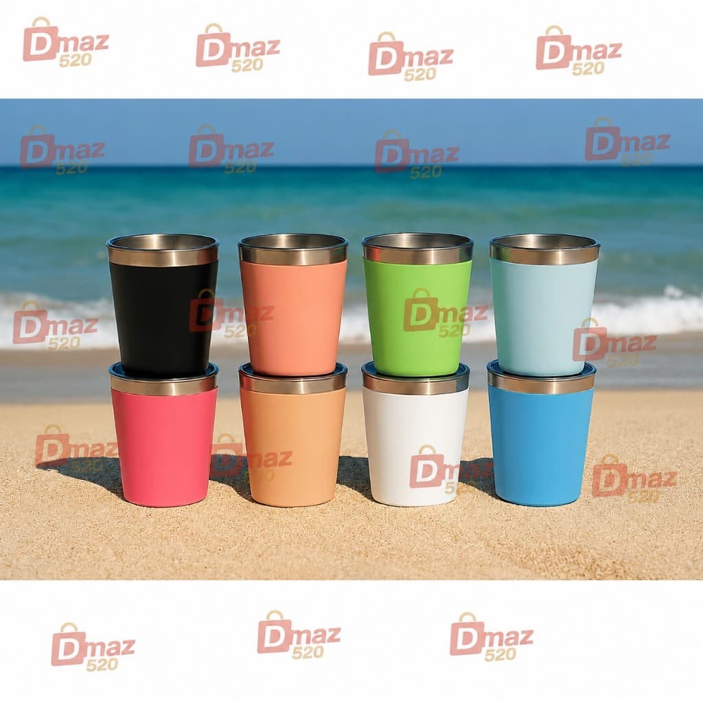 Mini copo  térmico 260 ml com tampa liso