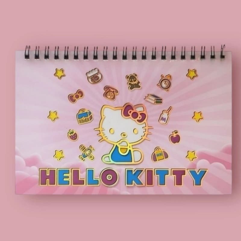 Bloco com Adesivos Hello Kitty