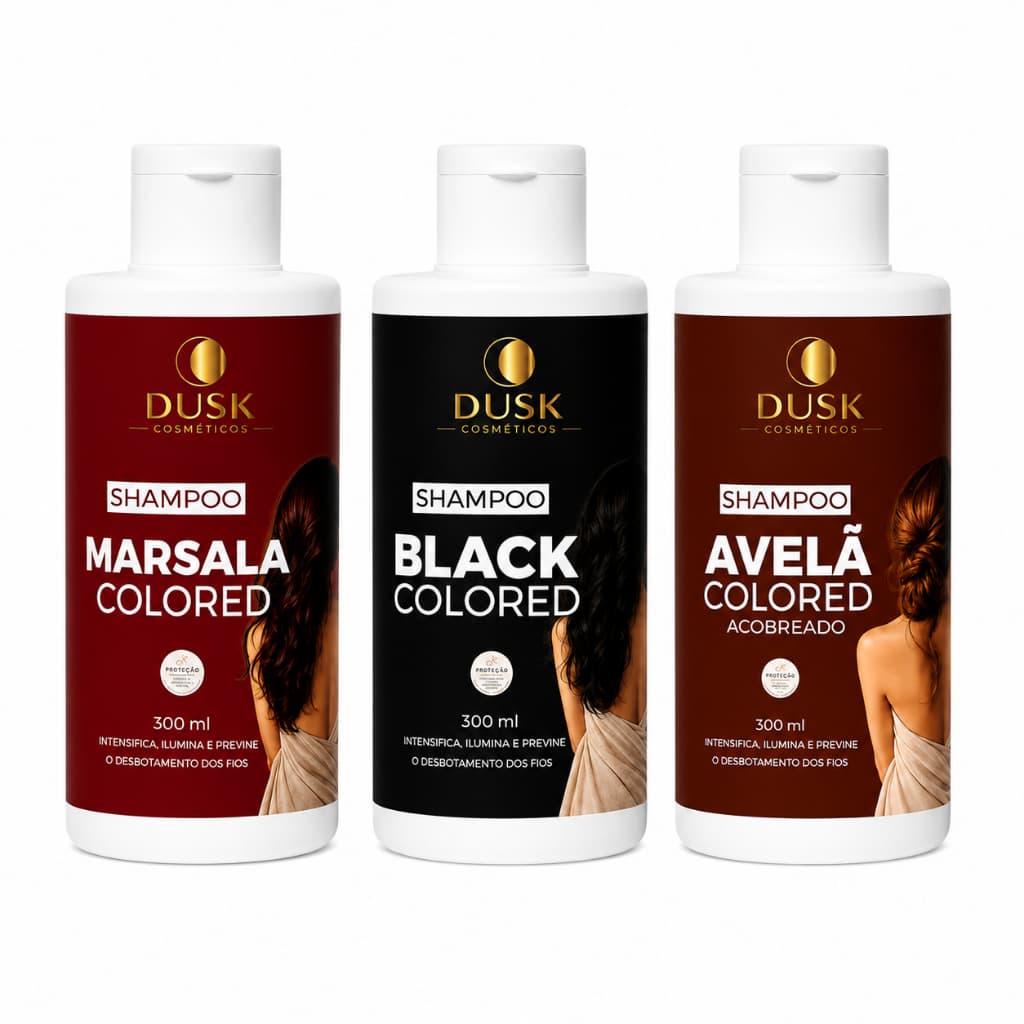 Kit Máscara Tonalizante 300G + Shampoo Tonalizante 300ML - Dusk Cosmeticos