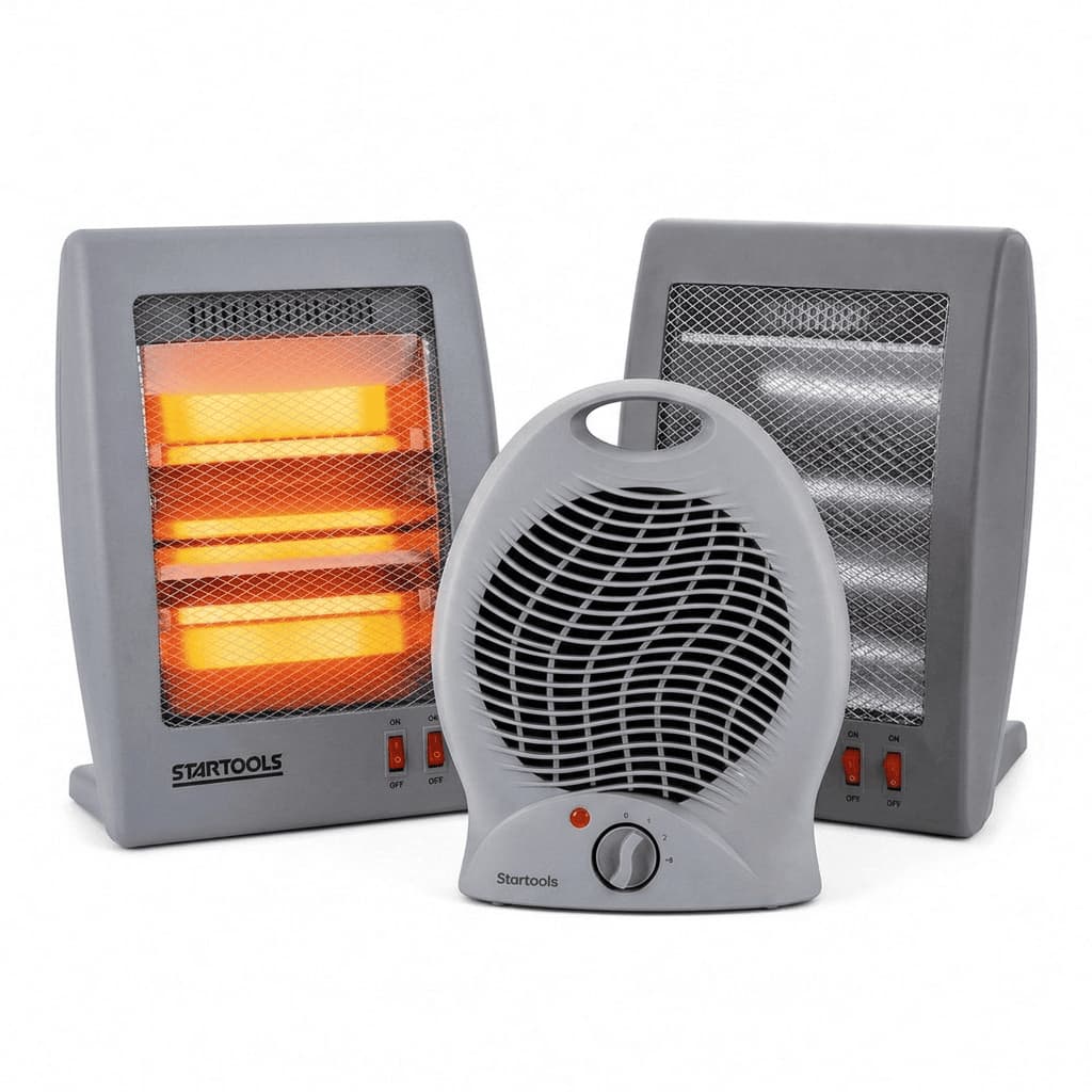Aquecedor Elétrico Portátil Quartzo 800W Econômico 127V/220V