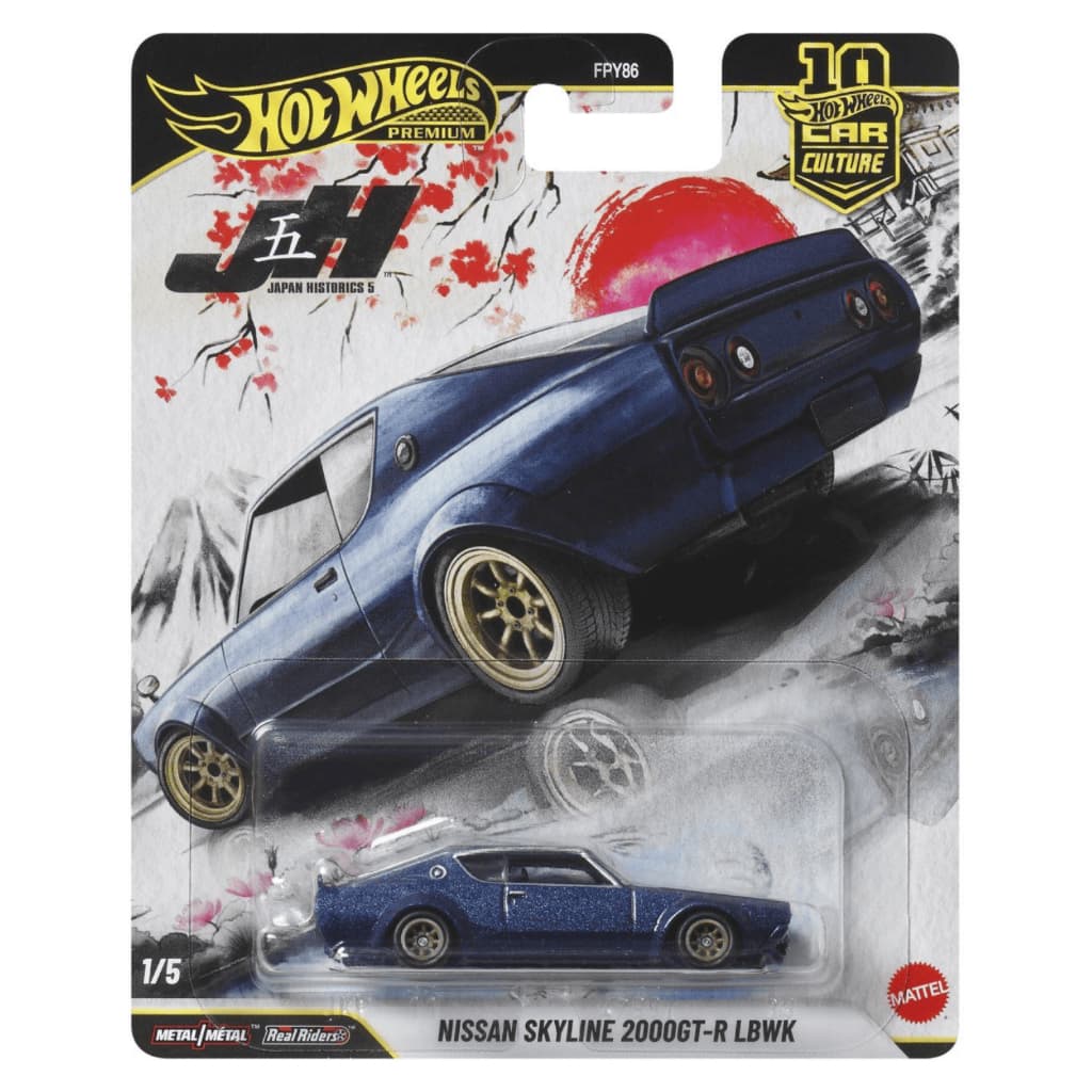 Carrinho Hot Wheels Nissan Skyline 2000GT-R LBWK Premium Car Culture
