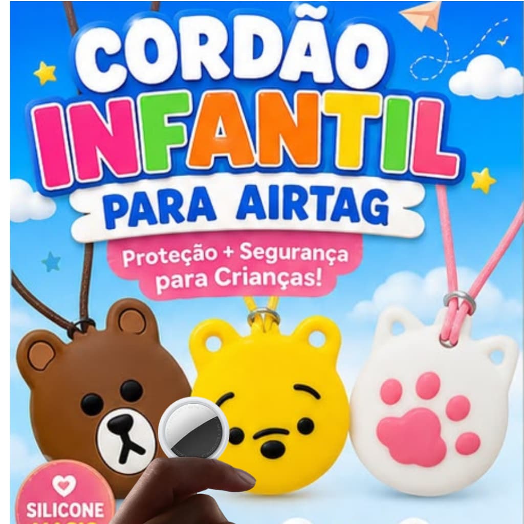 Colar Divertido Personagem Para Tag Airtag Rastreador - Personagens Divertidos capinha Protetora