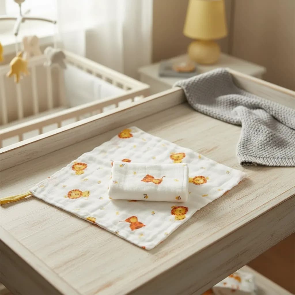 Pano de Boca 3 a 12 unidades Menino Menina Enxoval Macia Soft 100% Algodão Com Prendedor de Chupeta