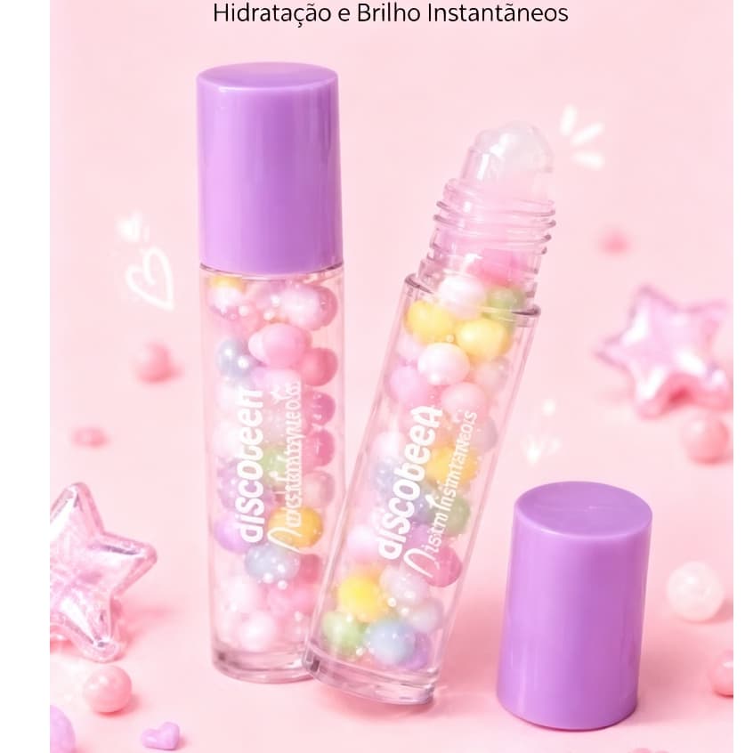 Brilho Labial Descoteen Divertidamente - Esferas Coloridas