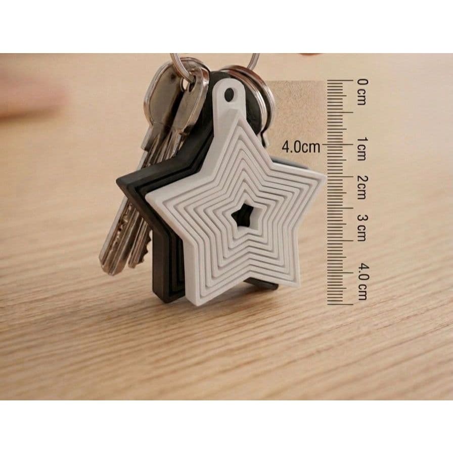 Chaveiro Estrela Sensorial Fidget Toy Anti Stress Impressão 3D Autismo TDAH Ansiedade