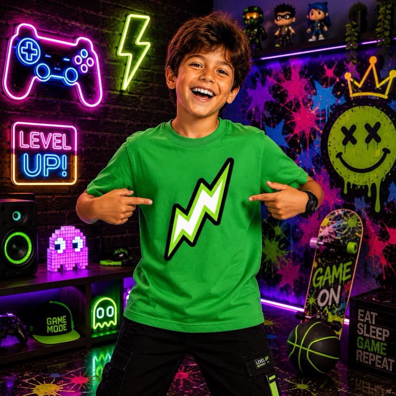 Camisa Infantil e Juvenil Void Emilly Vick com Estampa DTF Moderna