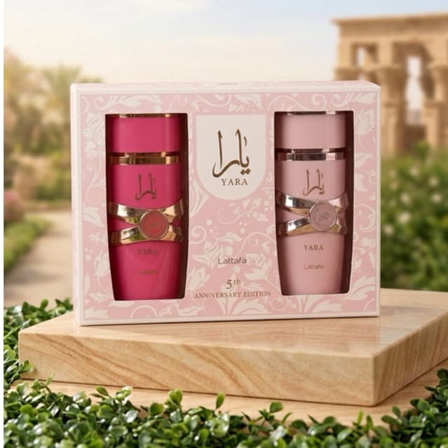 Kit Perfume Arabe Lattafa Yara Candy + Yara rosa- EDP- Original