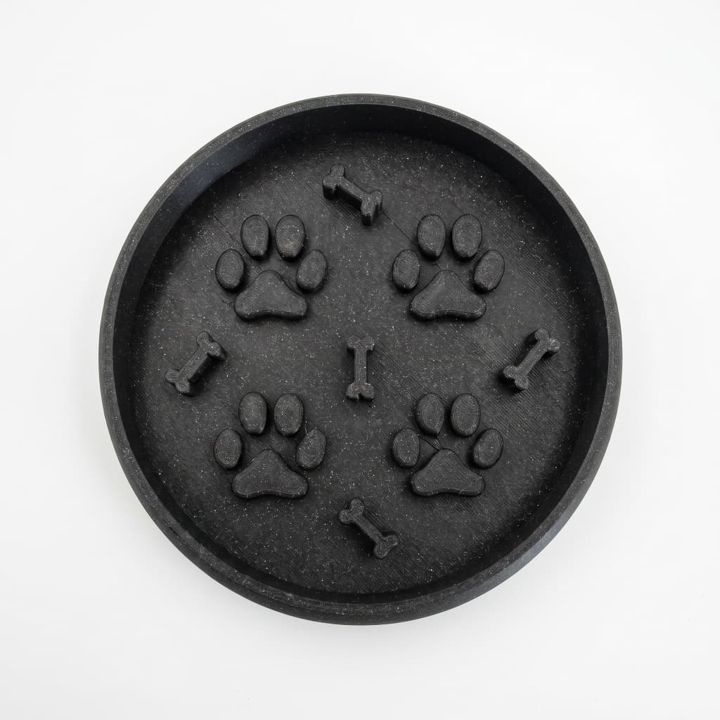 Comedouro Lento Pet Interativo  para Cachorro com Design de Patinhas