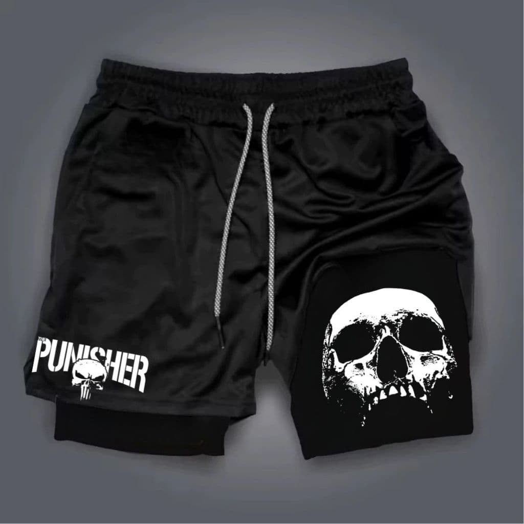 Shorts Kong Bermuda 2 em 1 Para Academia treino crosfit compressão corrida fitness Berzerk