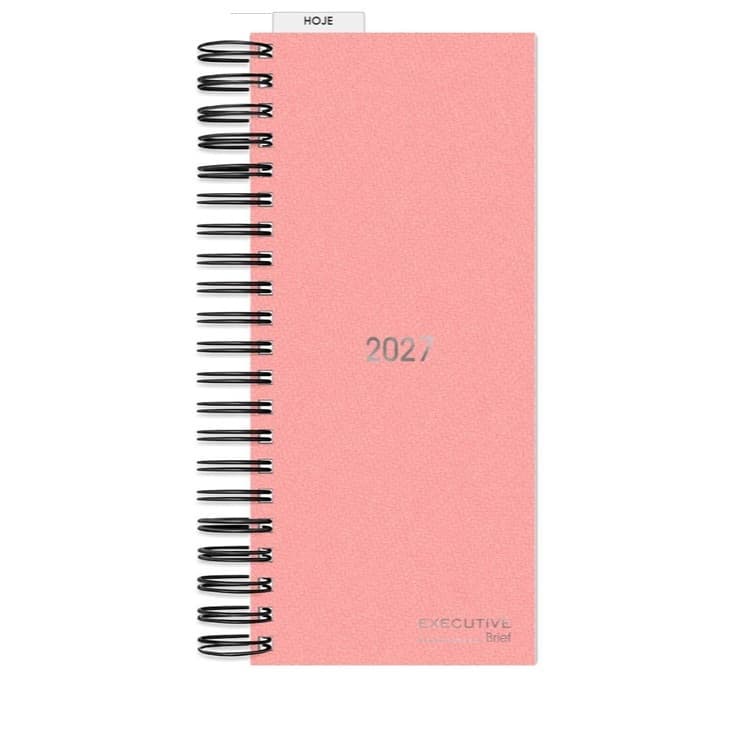 Agenda Comercial 2027 Executive Rosa Espiral 119x275mm