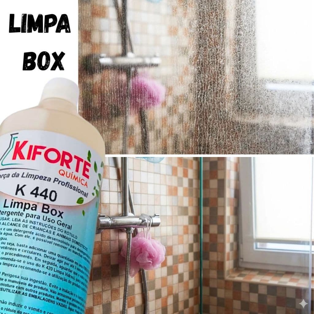 Produto Profissional Limpa Box Vidros Tira Manchas e desengordura 1L