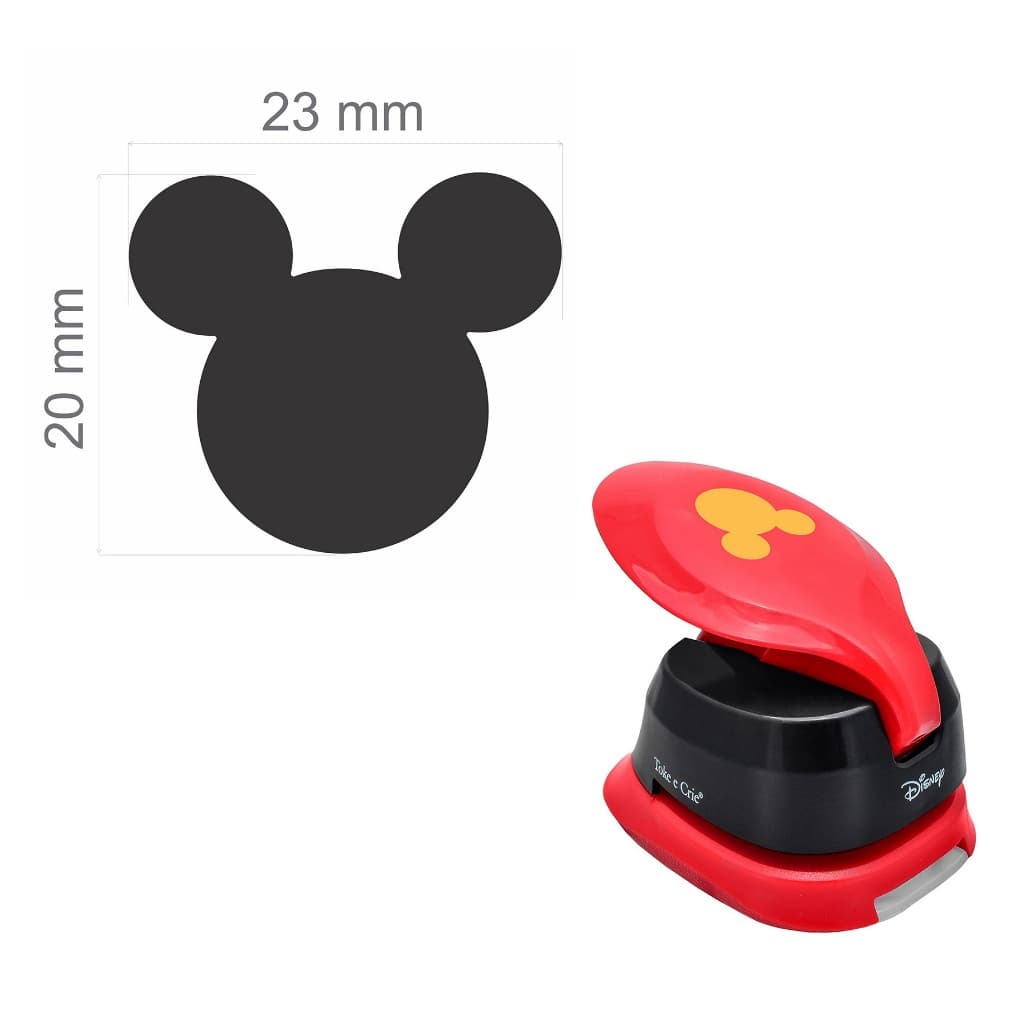 Furador Scrapbook Jumbo Papel E Eva Premium Disney/Shorts/Luva/Coroa Princesas/Sapato/Mickey Mouse - Toke e Crie