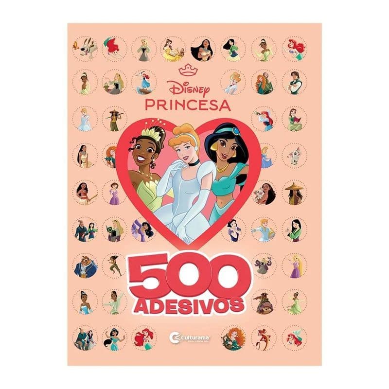 Livro 500 Adesivos, Atividades e Desenhos para colorir da Disney = Princesas