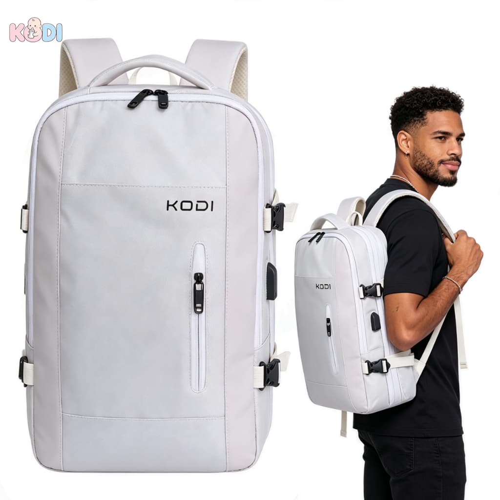 Mochila Viagem Expansível 40L Impermeável, Compartimento Notebook, Alça Ajustável para Trabalho e Viagem -Q7