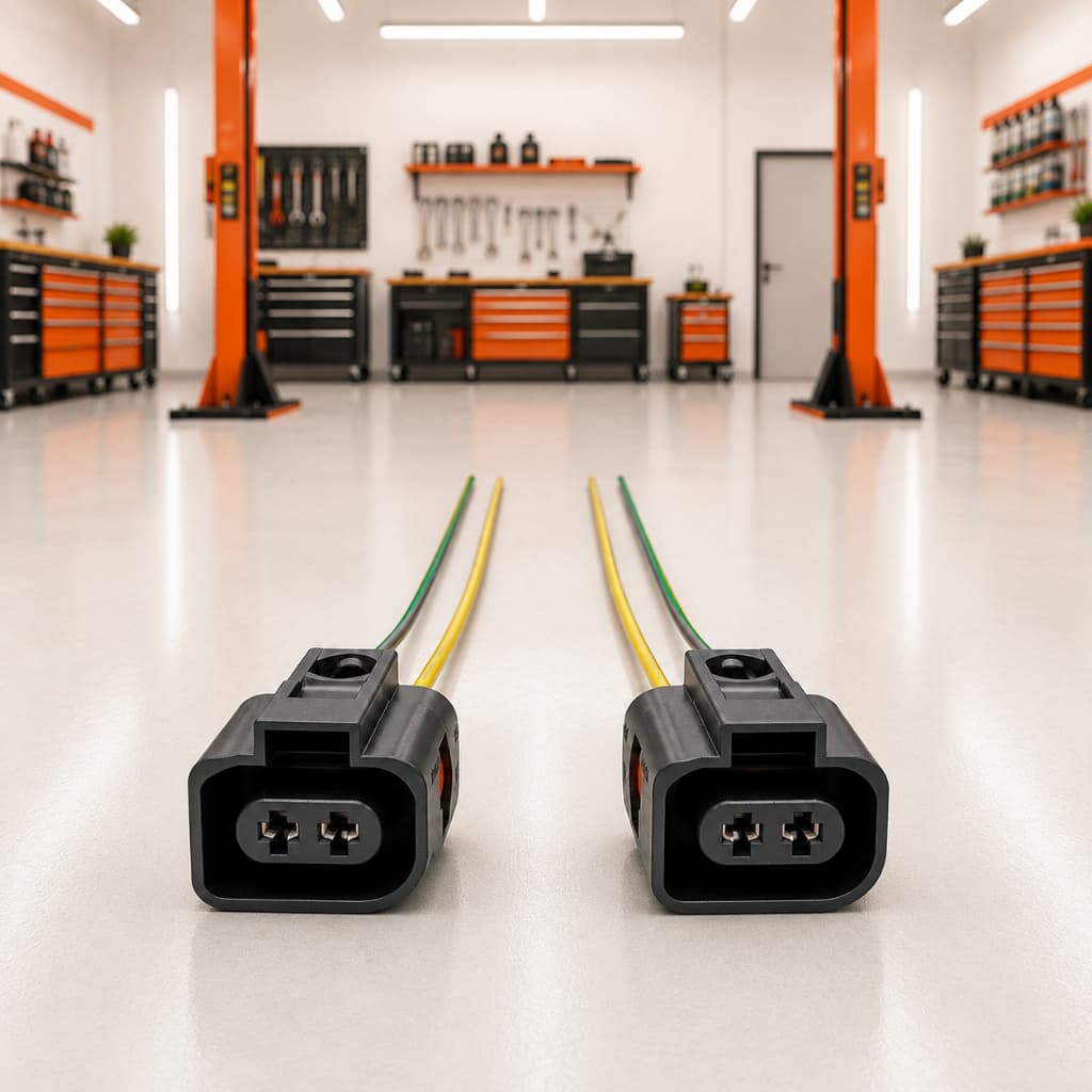 Par Plug Conector Chicote Farol De Milha G4 Vw