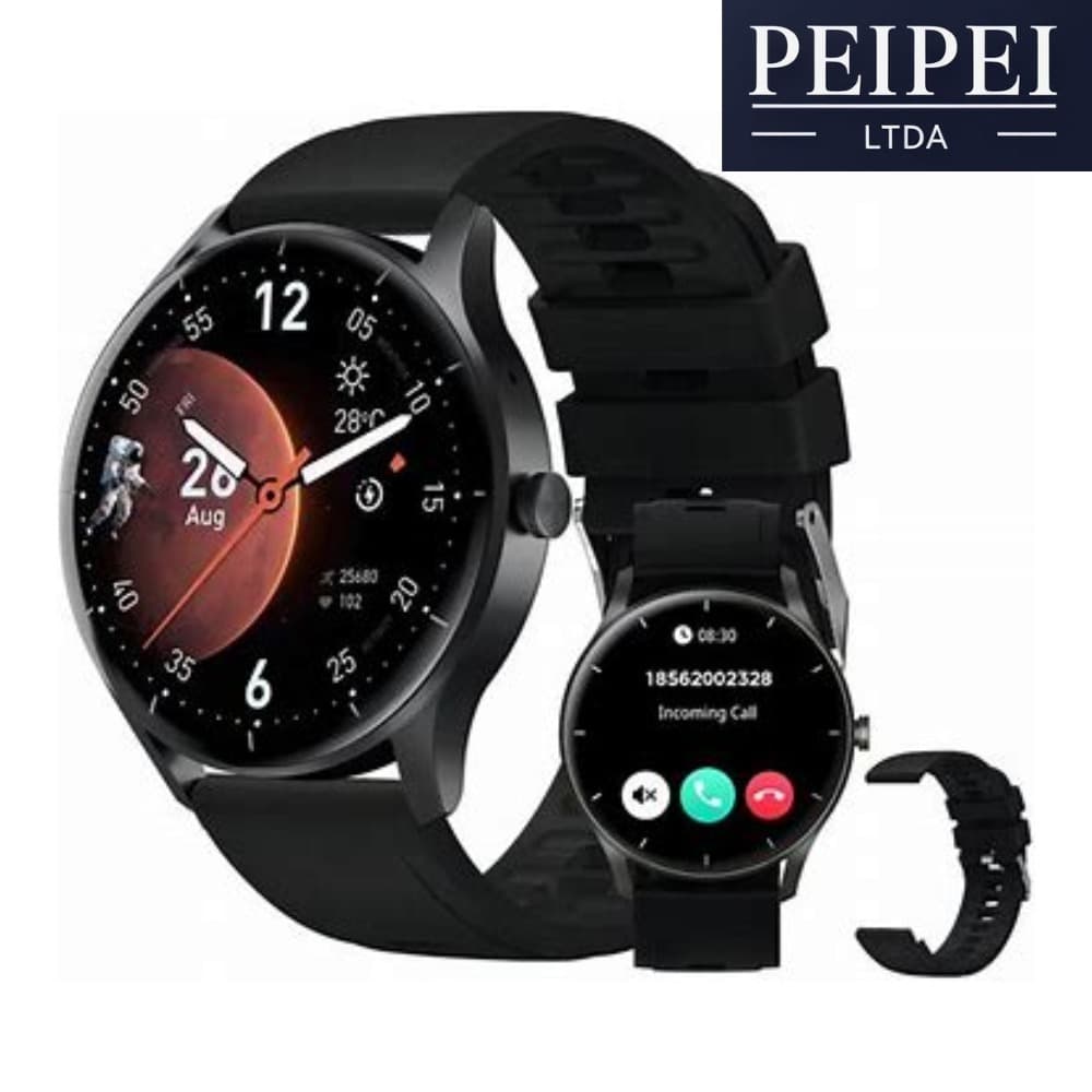 Relógio inteligente Smart Watch PEJE Com 2 Pulseiras, Bluetooth, Recarregáve, Compatível Android IOS