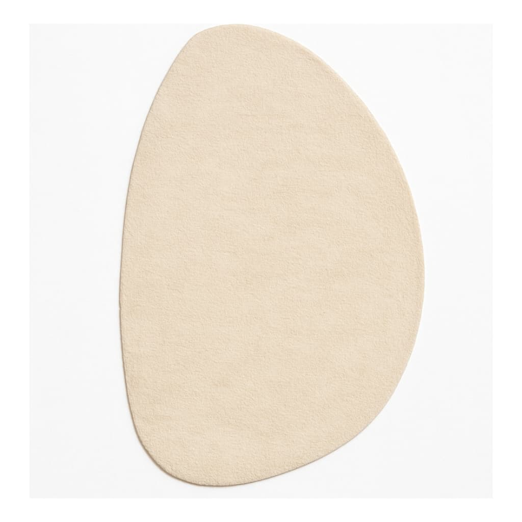 Tapete Formato Orgânico Lente 4,0x2,0 Pelo Baixo Curto Macio Antiderrapante 4x2