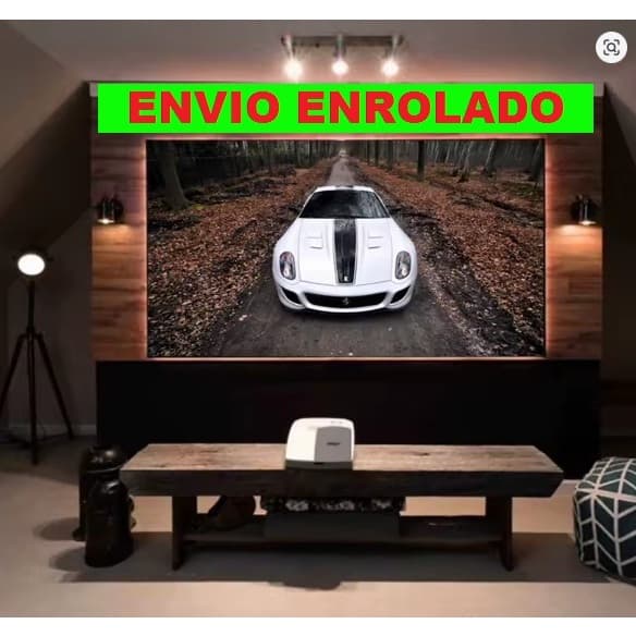TELA DE PROJEÇÃO *** ENVIO A TELA ENROLADA *** 70 Polegadas para projetor  copa do mundo