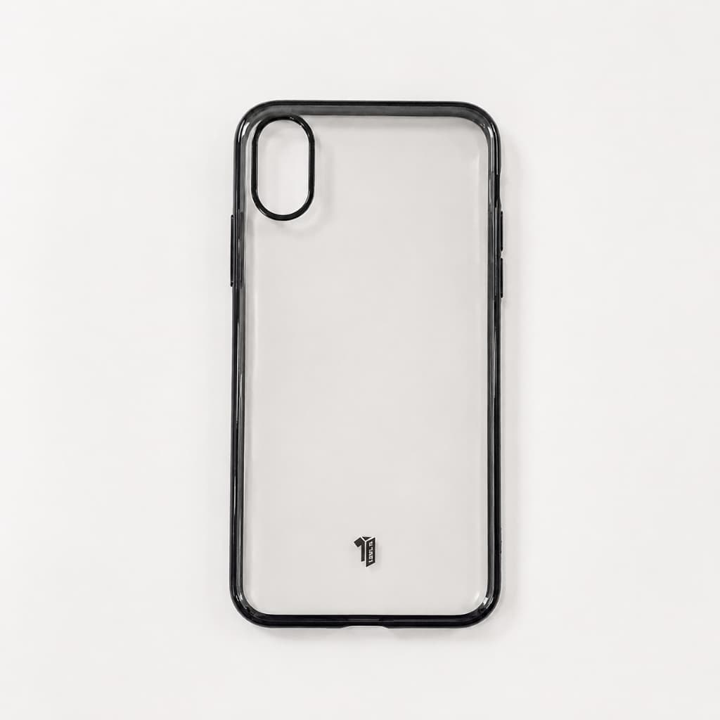 Capa para iPhone X / XS Transparente com Preta