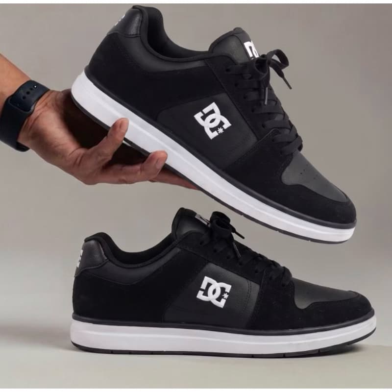Tênis  Masculino Original Style Preto Branco Casual Skate Urbano Confortável