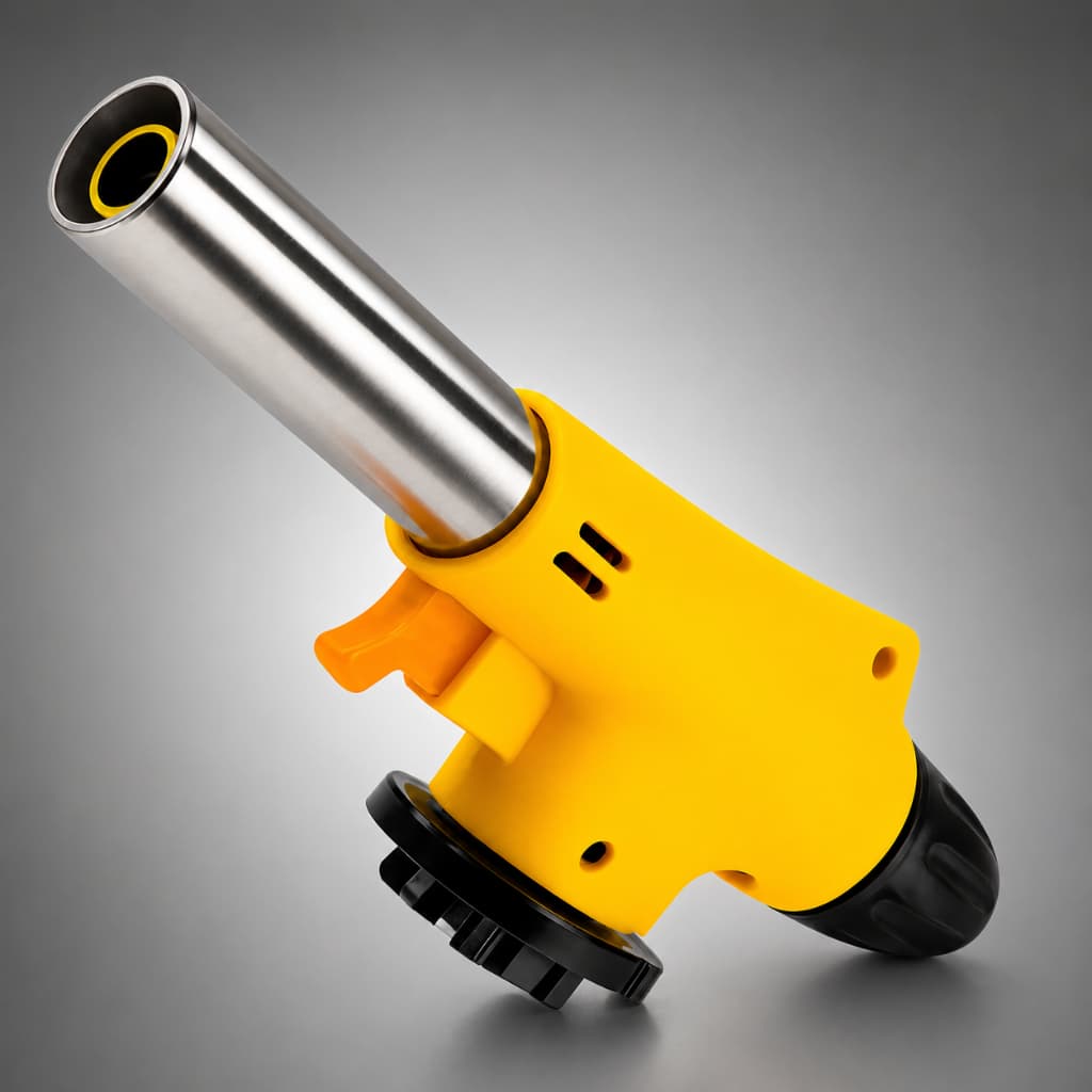 Maçarico Culinário Profissional Automático Chama Regulável Recarregável Gourmet