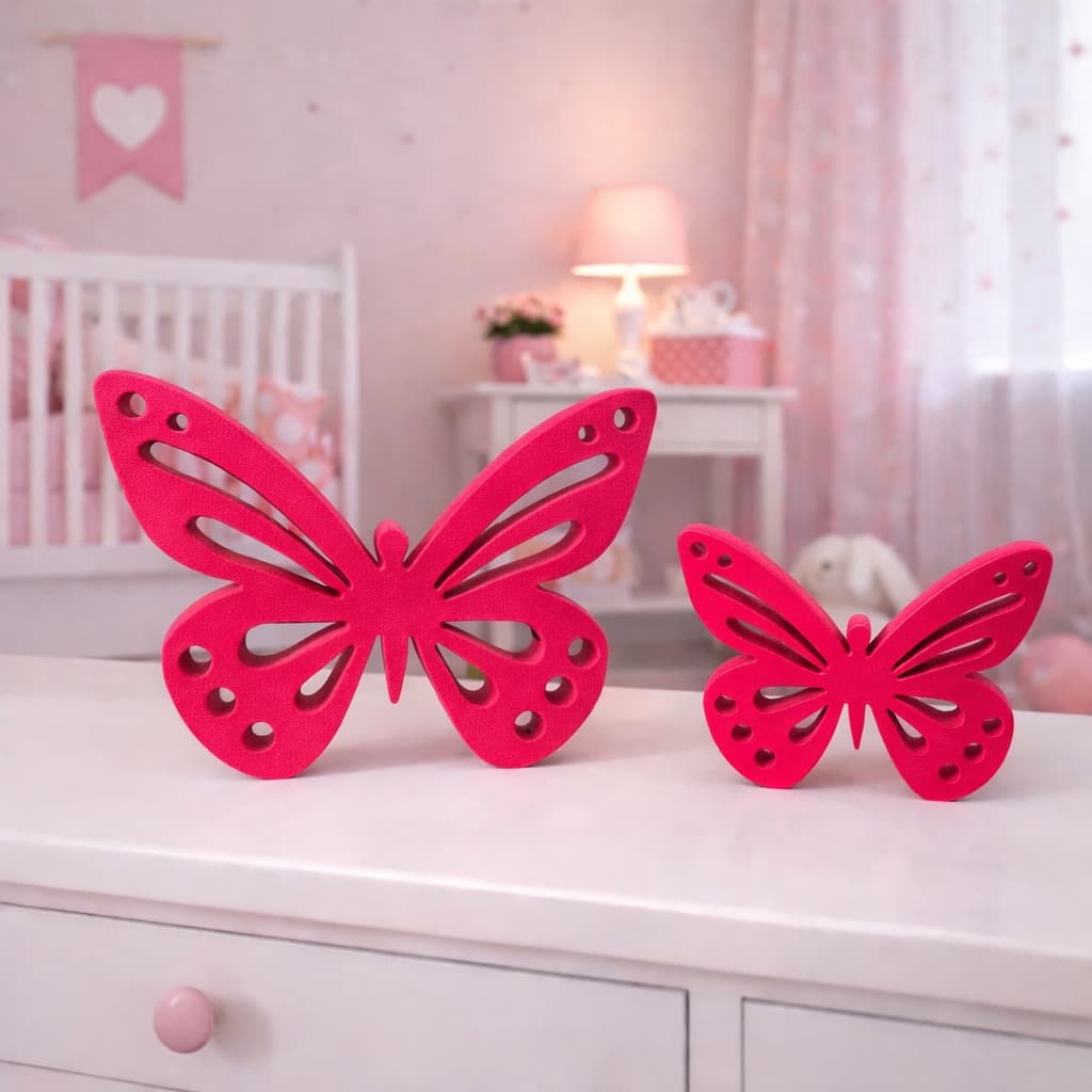 Kit Borboletas Decorativas Infantil premium | Decoração Quarto de Bebê, Criança e Festa modelo Luxo