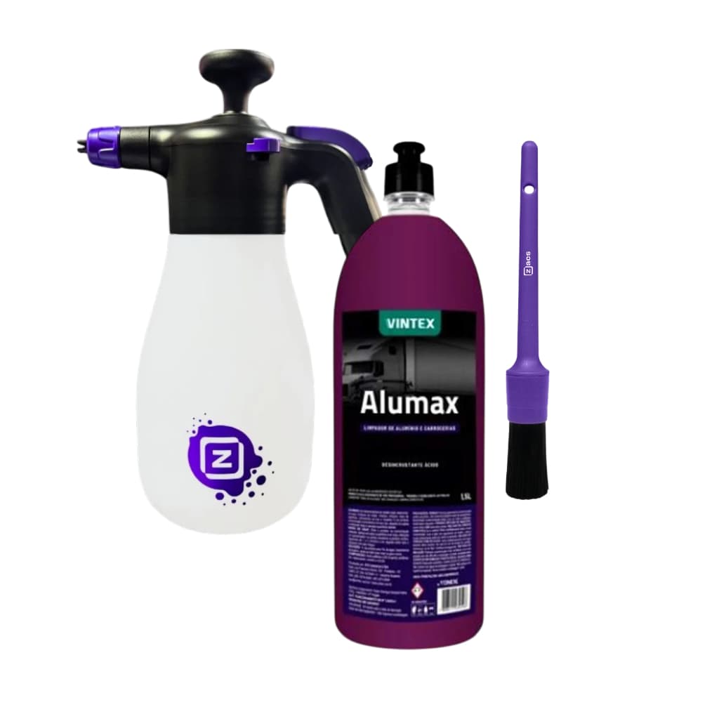 Kit Desincrustante Alumax 1.5L + Pulverizador 1.8L Zacs Motor