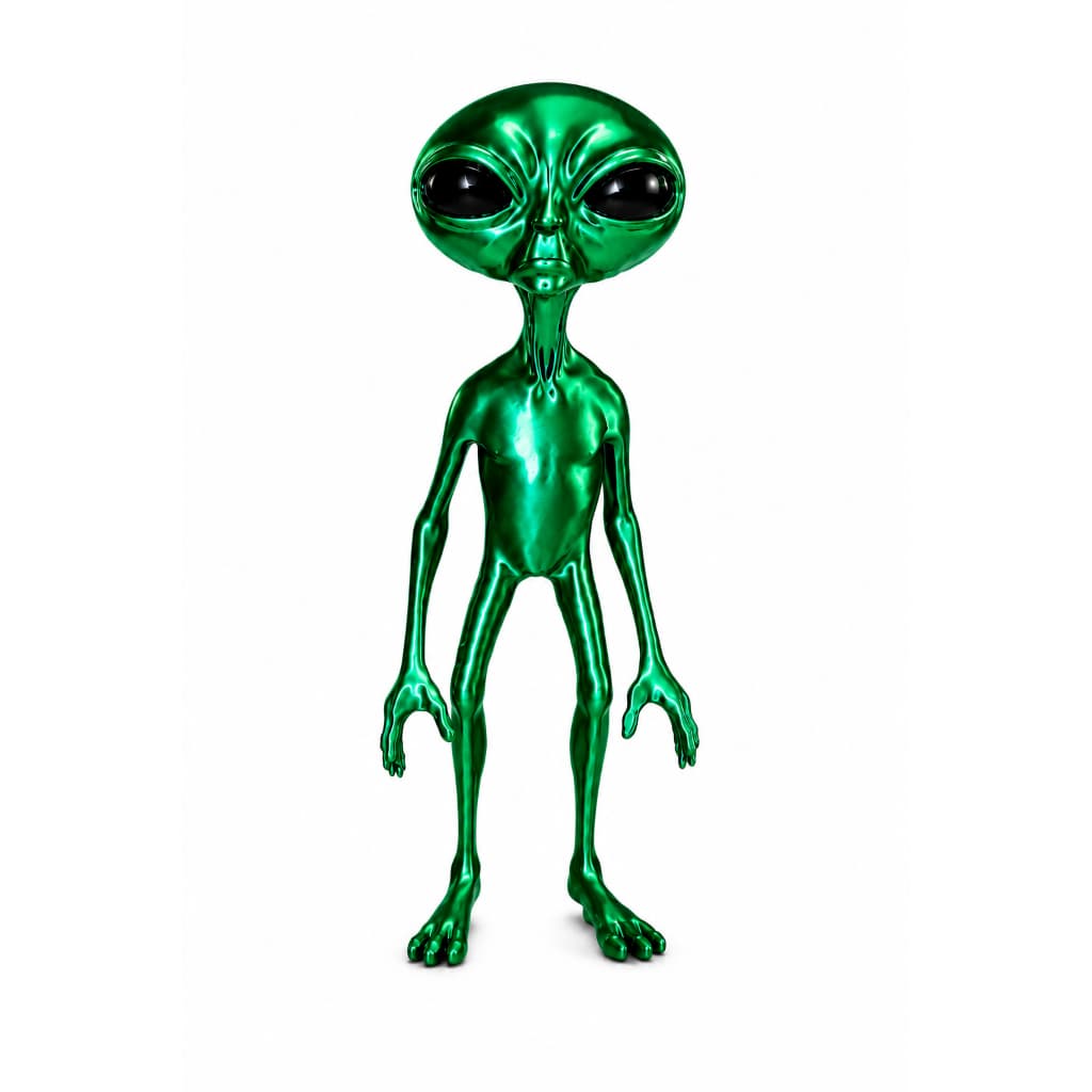 ET Alienígena Alien3D Material premium 17cm Decoração Boneco Extraterestre Material Premium Brilhoso