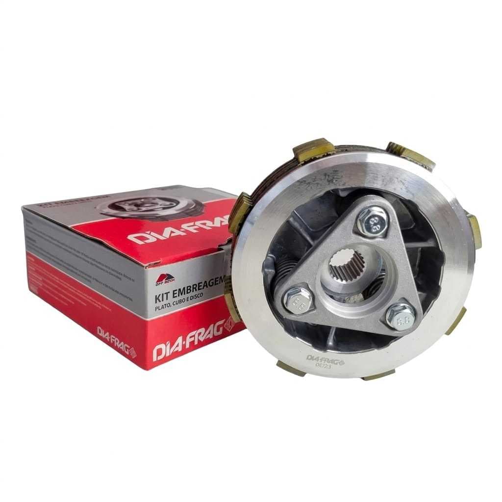Kit Embreagem Completa Diafrag Honda Cg Titan Fan Start Cargo 160 Nxr Bros 160 Xre 190 2015 a 2026 DKE-00130