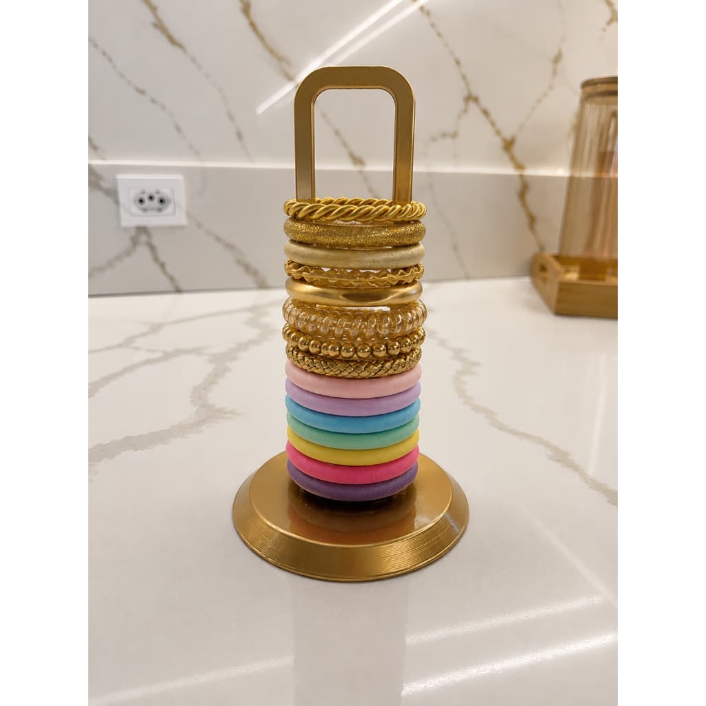 Porta Scrunchie 3D Organizador de Xuxinhas | Suporte Porta Elásticos de Cabelo | Porta Acessórios Femininos Decorativo
