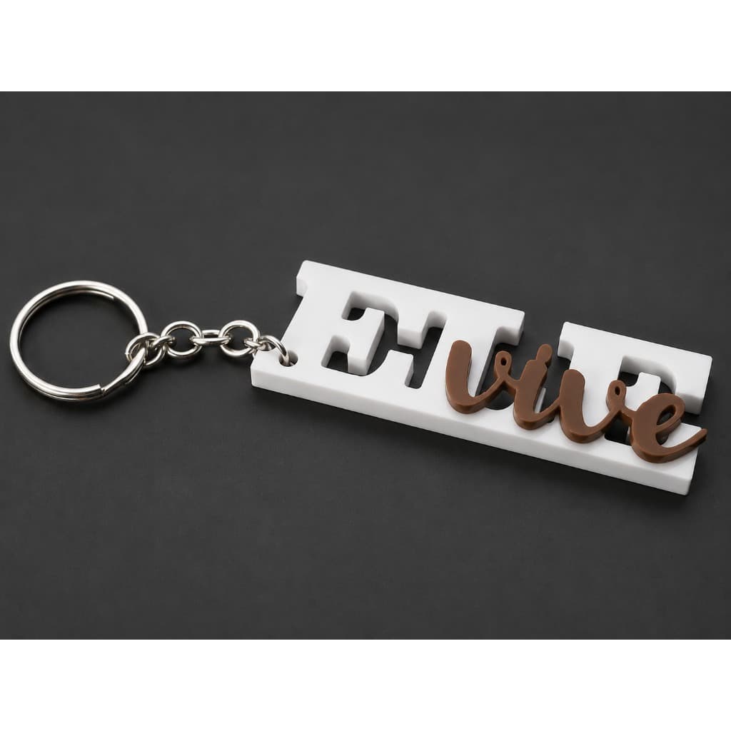 Chaveiro Cristão Ele Vive | Chaveiro Evangélico Personalizado | Impressão 3D | Jesus Vive
