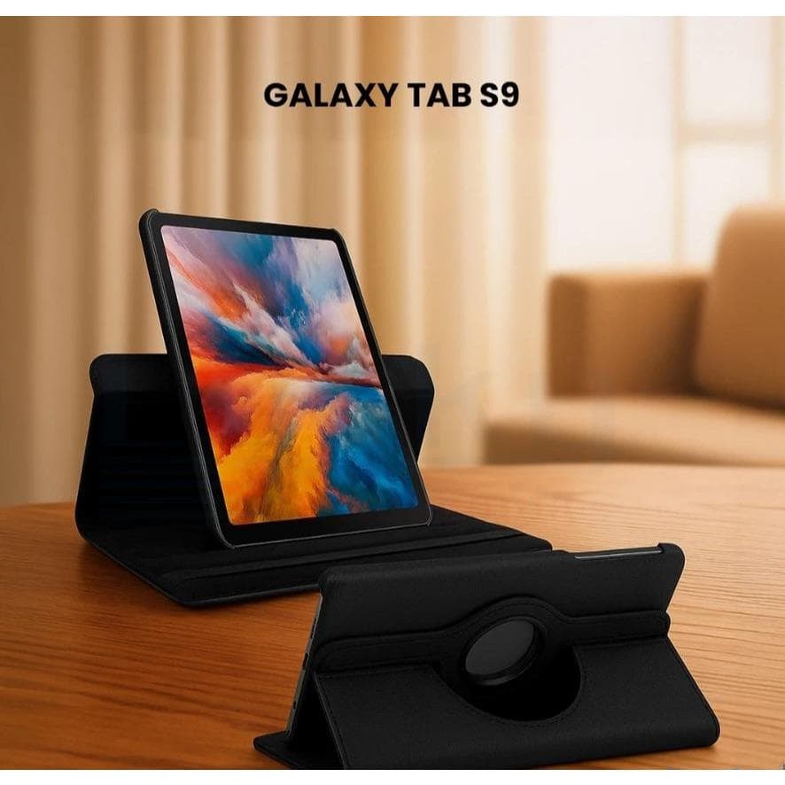 Capa Galaxy Tab S9 Case Giratória Suporte Embutido Apoio 360 Graus Resistente Capa Protetora