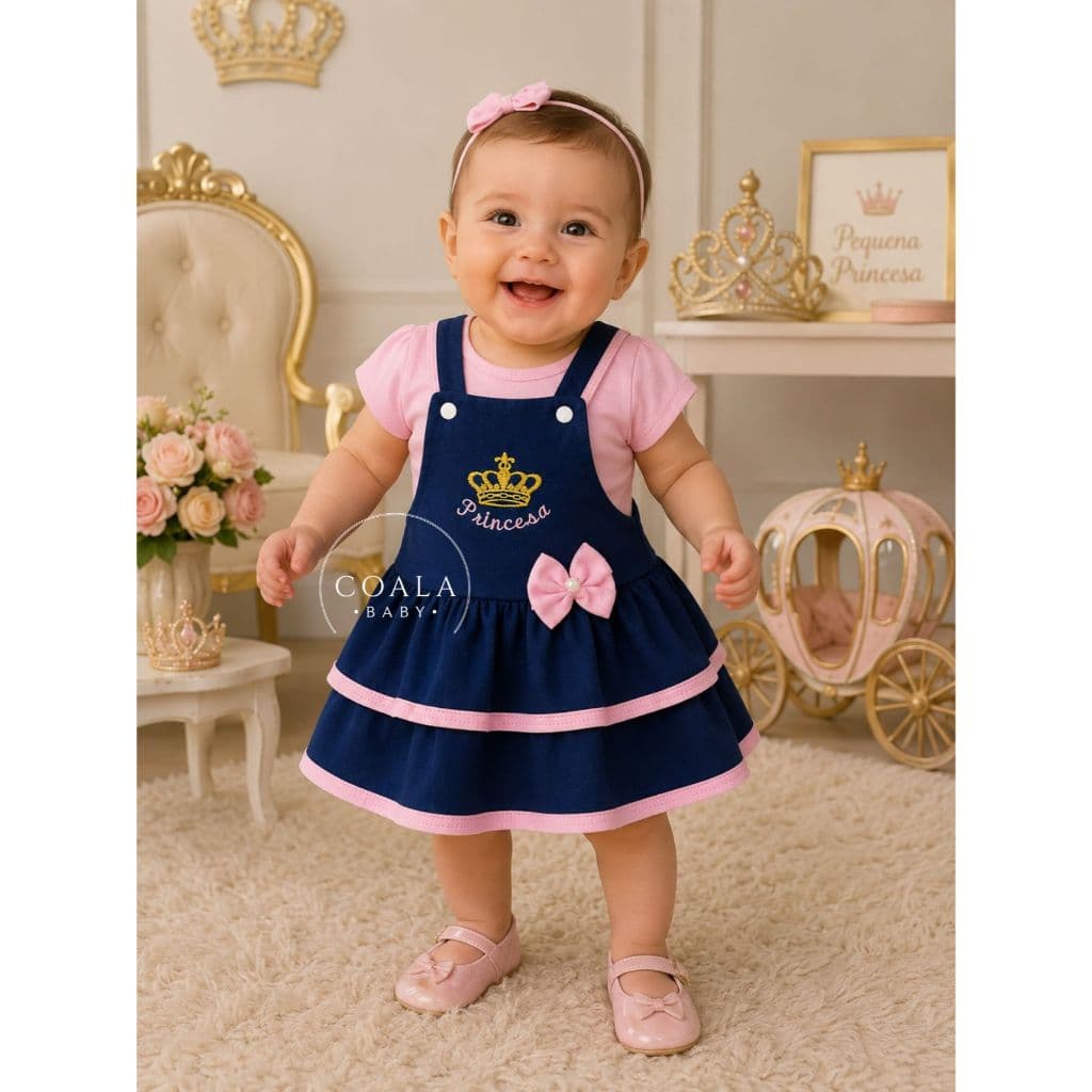 Vestido de Jardineira + Camisa