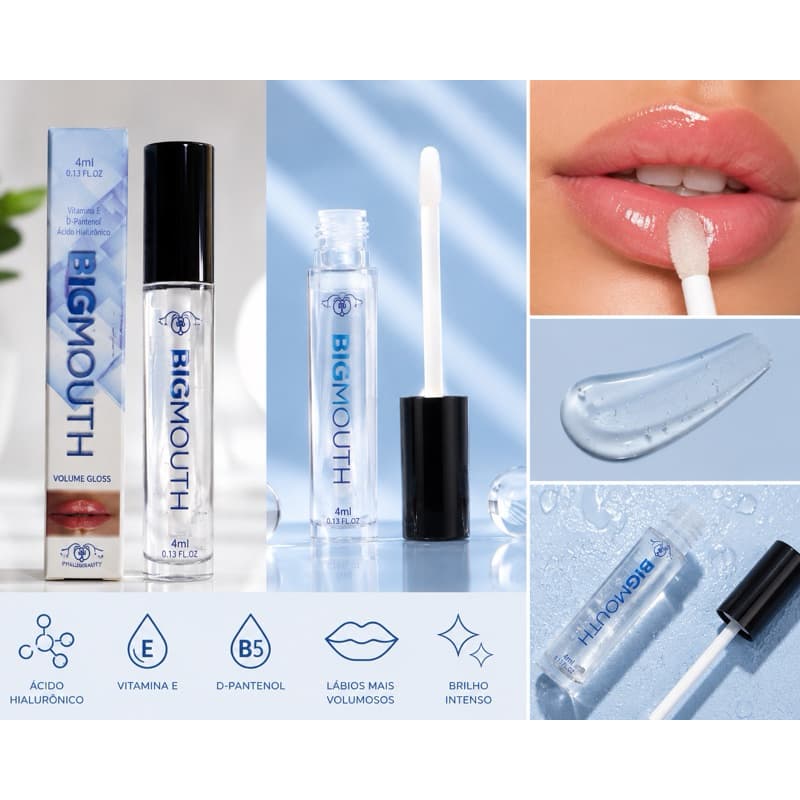 Gloss Big Mouth Volume Gloss 4ml ,  Brilho