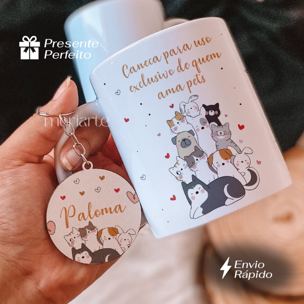 Caneca Personalizada Pet, caneca quem ama pet, caneca pet cachorro, caneca gato