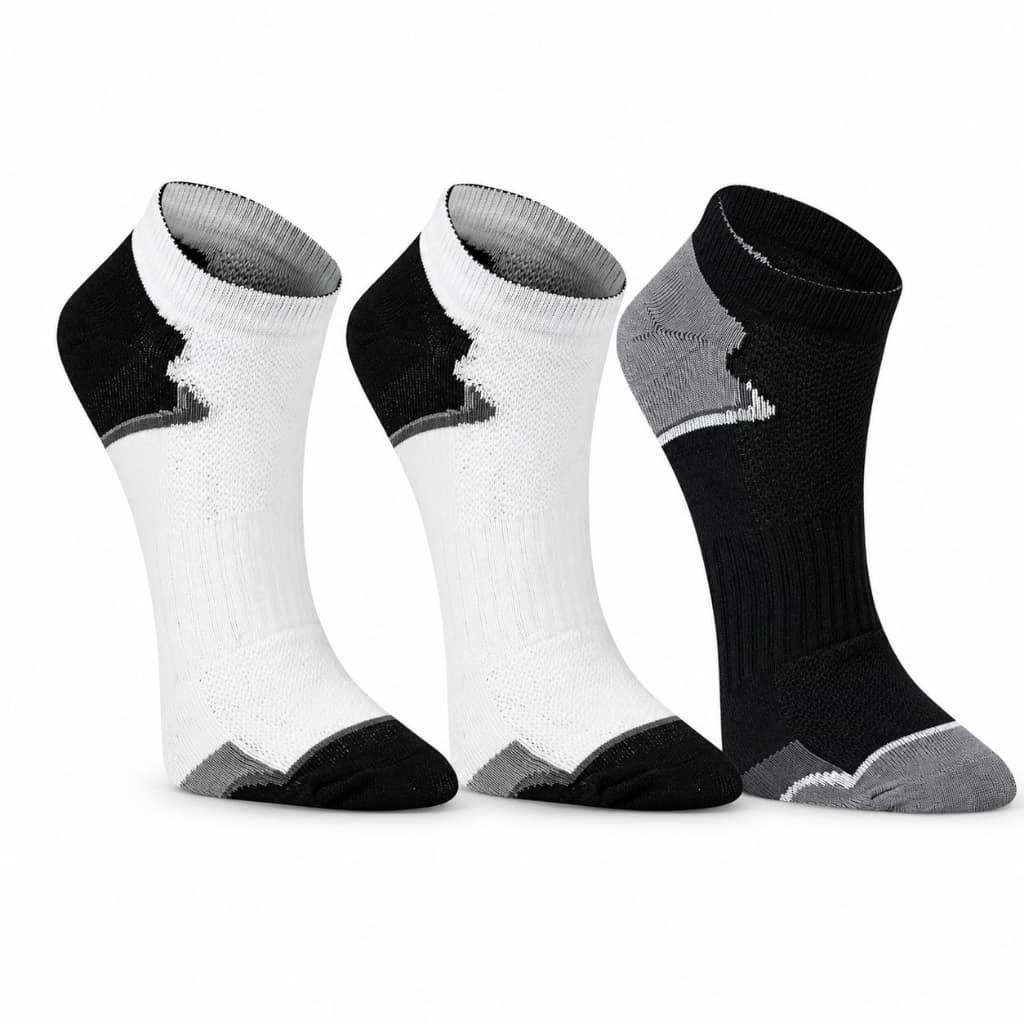Meia Running Poliamida Kit 3 Pares Secagem Rápida Academia Bike
