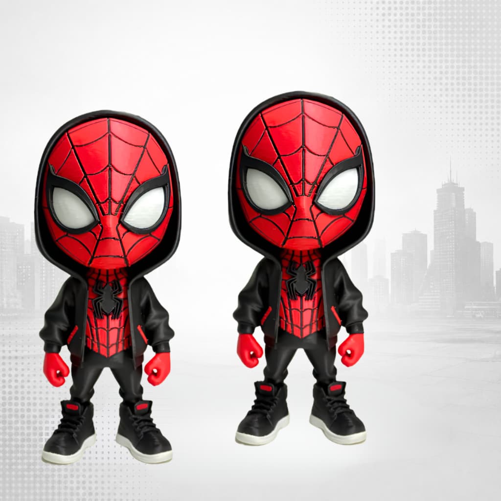 Kit 2 Boneco Decorativo Homem-Aranha Urbano Colecionável 15cm