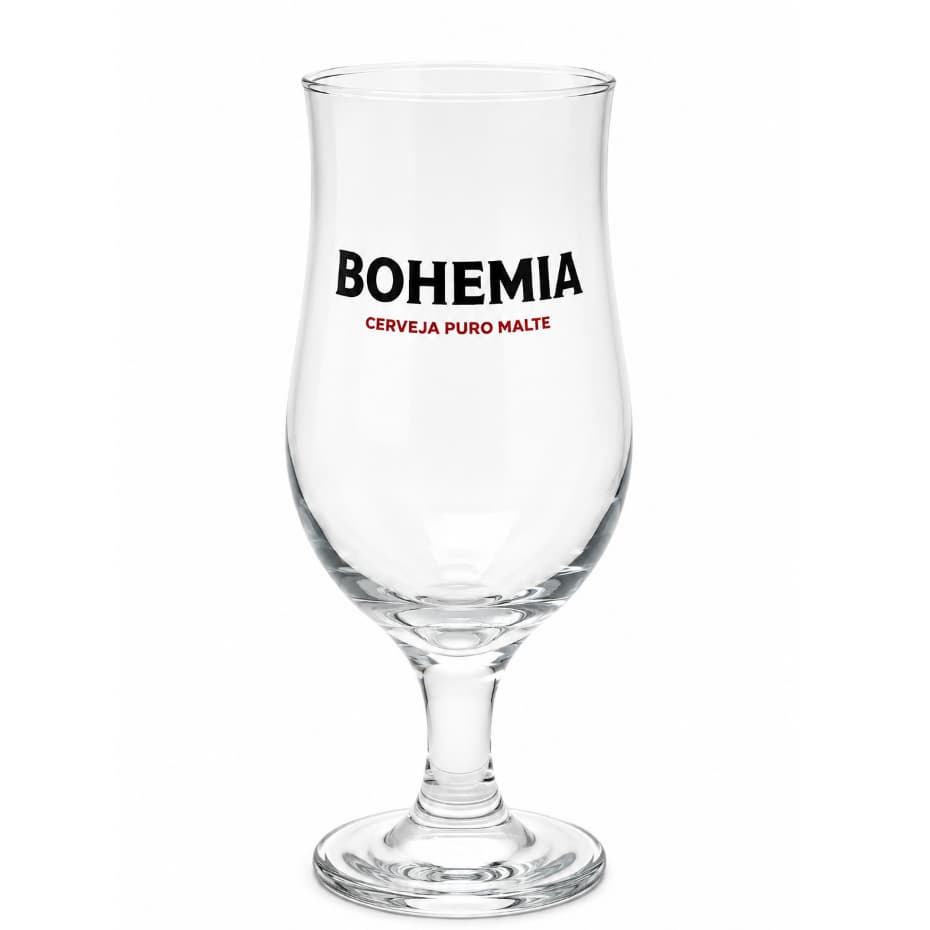Taça de Cerveja Bohemia Pilsen 380ml Vidro Transparente Original Ambev