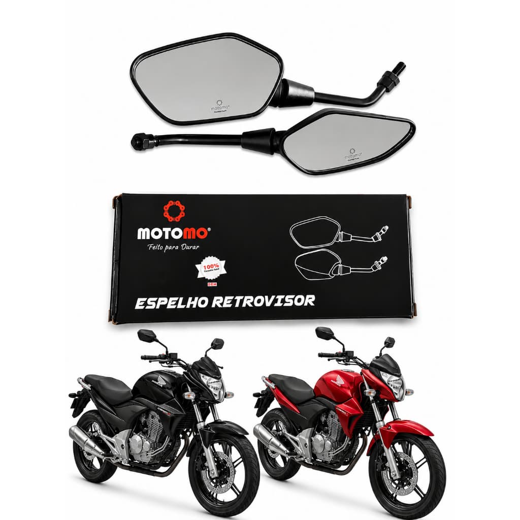 Par Retrovisor Honda CB300 - CB300R / CBX250 Twister / NX4 Falcon / Compatível com Motos Honda ORIGINAL