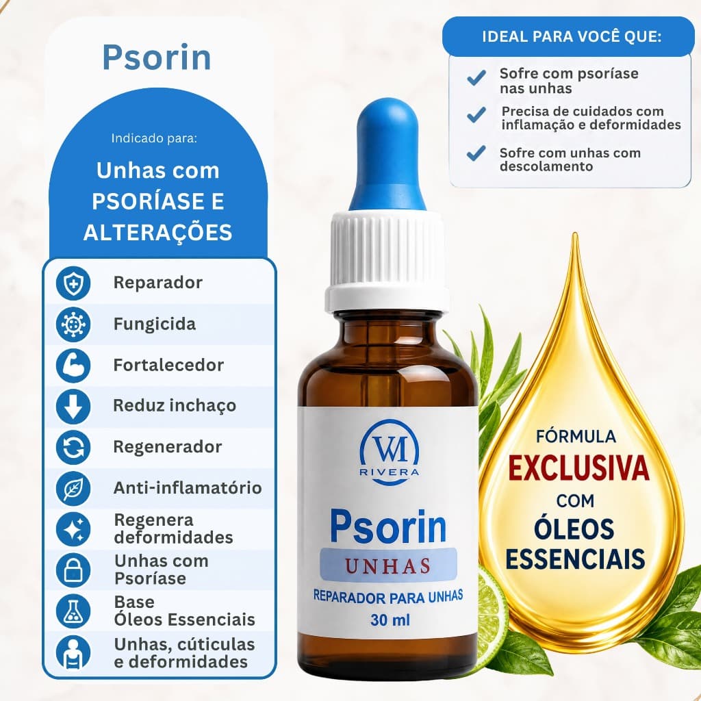 Psoríase nas Unhas - Psorin 30ml