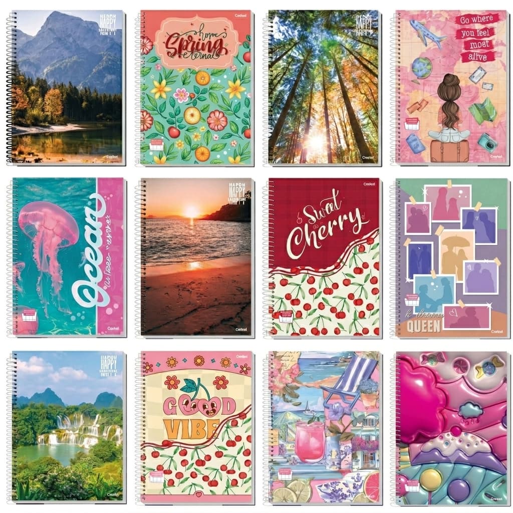 Caderno Atacado Menor Preço Menino Menina 96fls