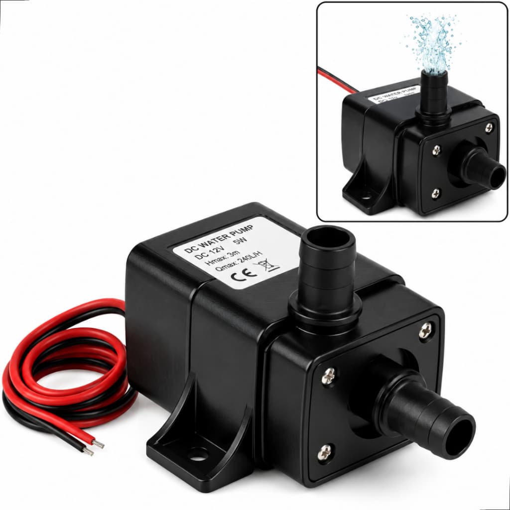Mini Bomba Água 12v 240l/h Aquário Irrigação Fonte Água