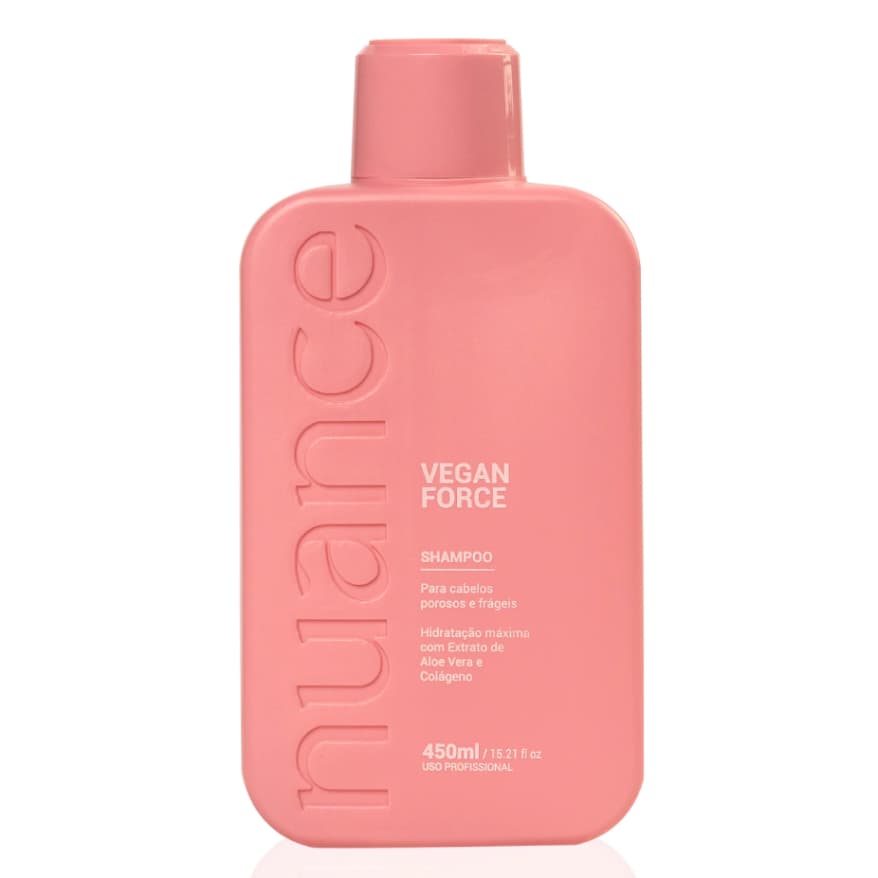 Shampoo Nuance Vegan Force 450ml Fortalecimento e Hidratação
