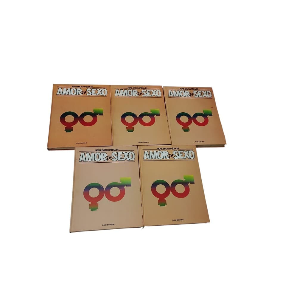 ANTIGUIDADE LIVRO ENCICLOPÉDIA DE AMOR E SEXO VOLUME 1 A 5 PRODUTO USADO