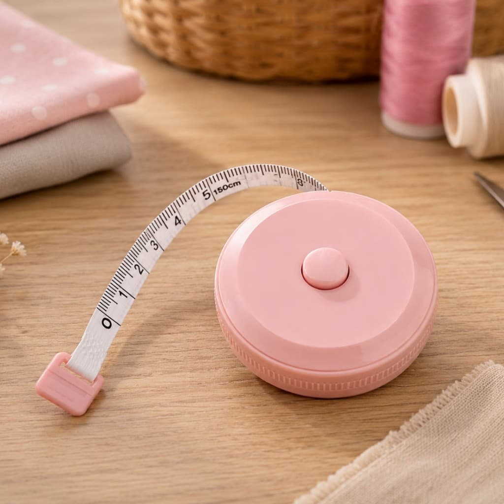 Fita Métrica Retrátil 150cm Para Costura Modelagem Confecção Alfaiataria e Artesanato Patchwork