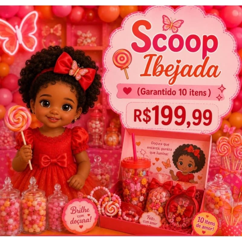 Scoop Ibejada 🍭 Erê de Iansã 🦋🌪️ GARANTIDO 10 ITENS