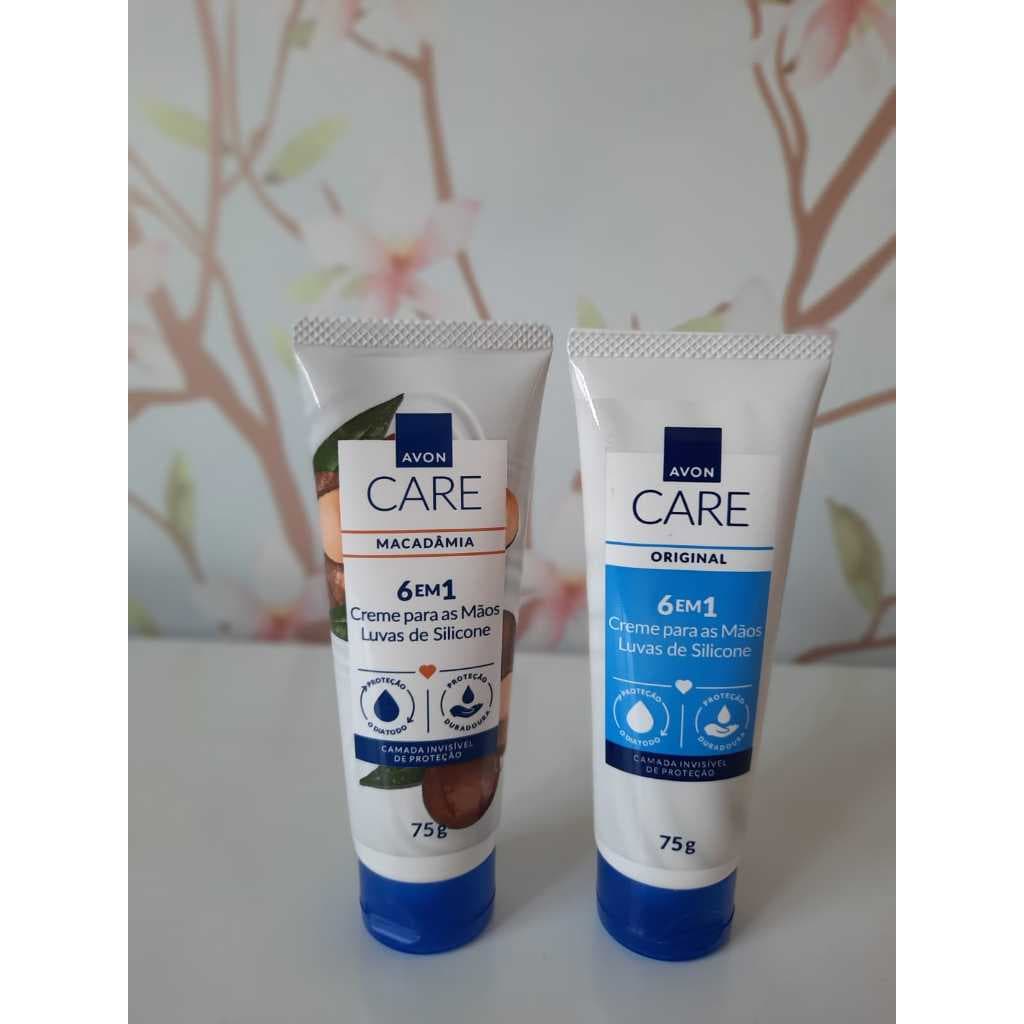 Creme Protetor para Mãos Avon Care com Luvas de Silicone 75g