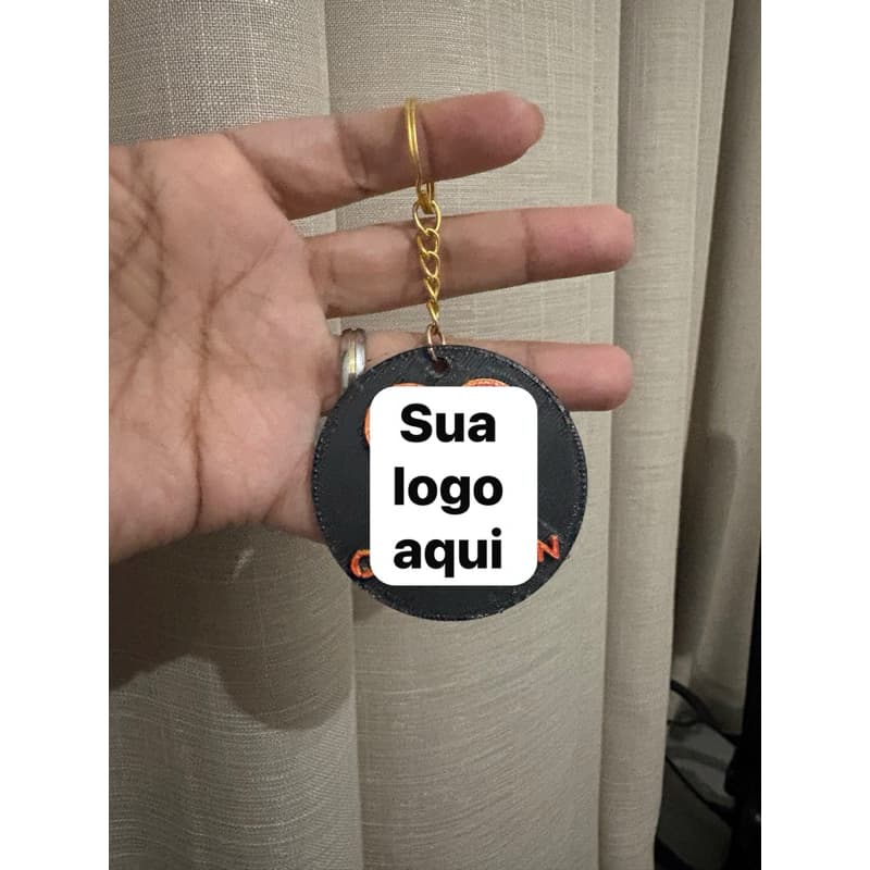Chaveiro Personalizado com Logo Brinde Corporativo em Impressão 3D Para Empresas, Eventos