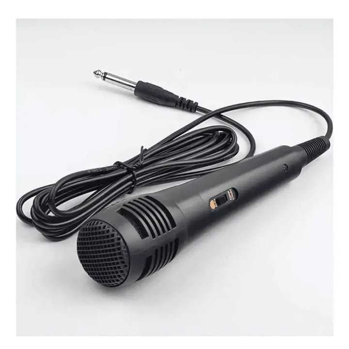 Microfone Dinâmico Profissional com Som Claro e Cabo 3m